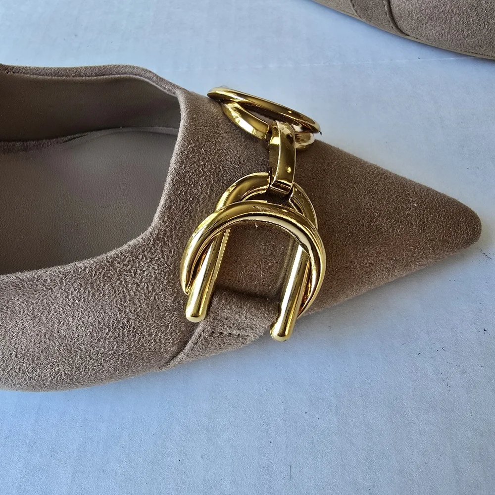 ZARA Suede Heels SIZE 41 - Picture 9 of 9